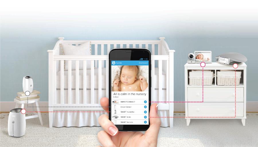 Geconnecteerde babykamer